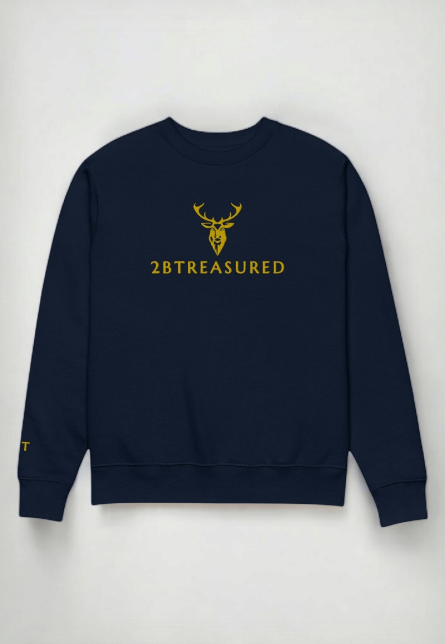 Embroidered Harris GB Sweatshirt navy colour front view