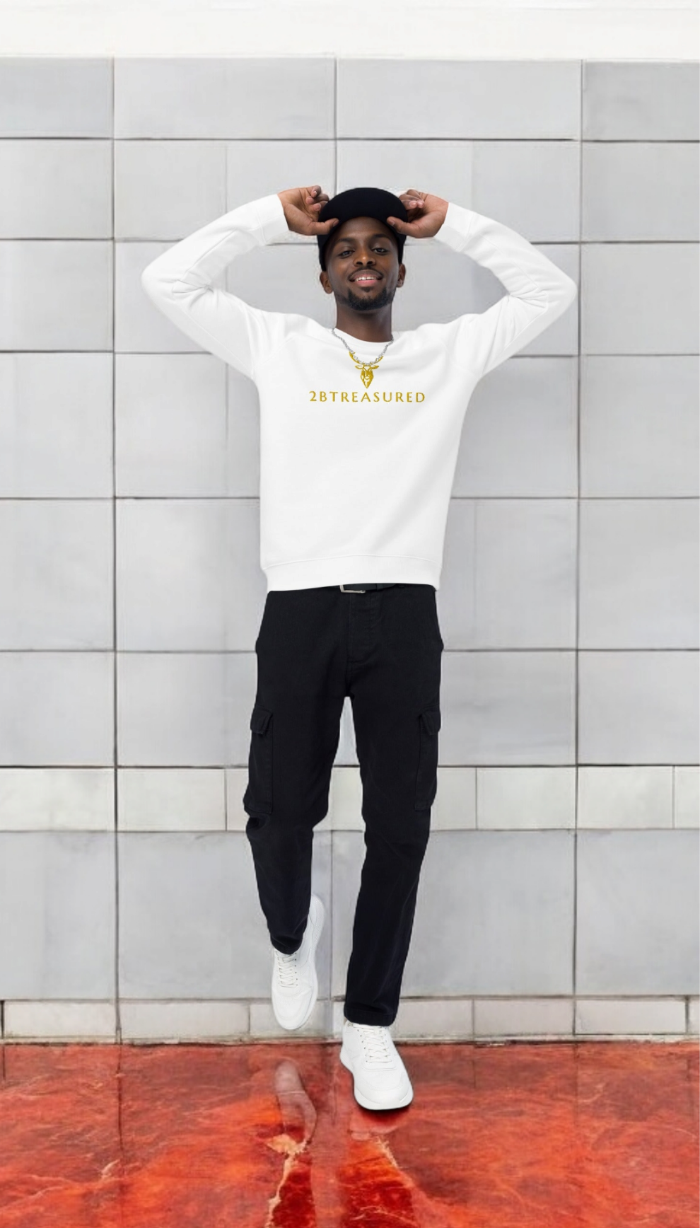 Embroidered Organic Soft Cotton Sweatshirt