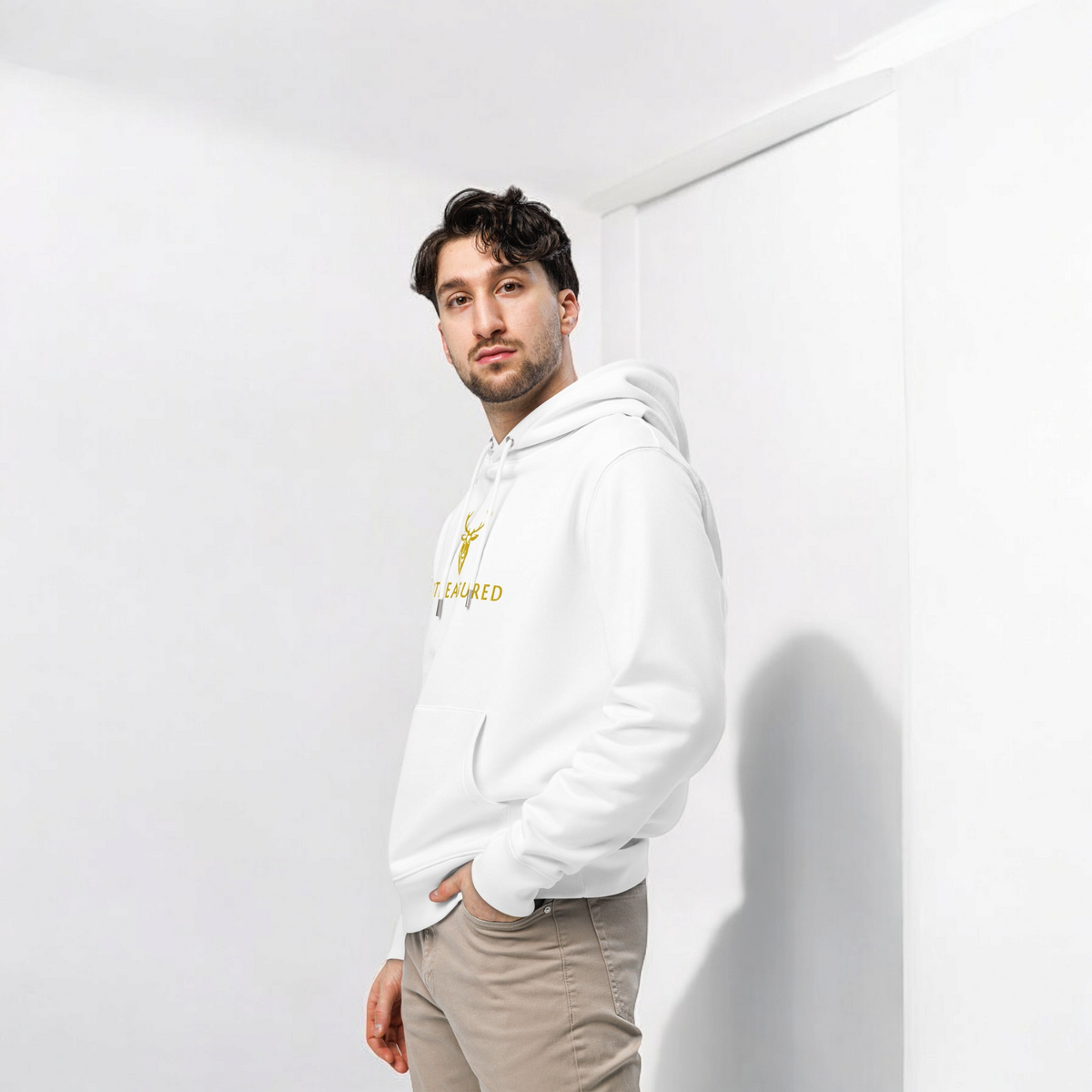 Embroidered Essential Cotton Hoodie GB