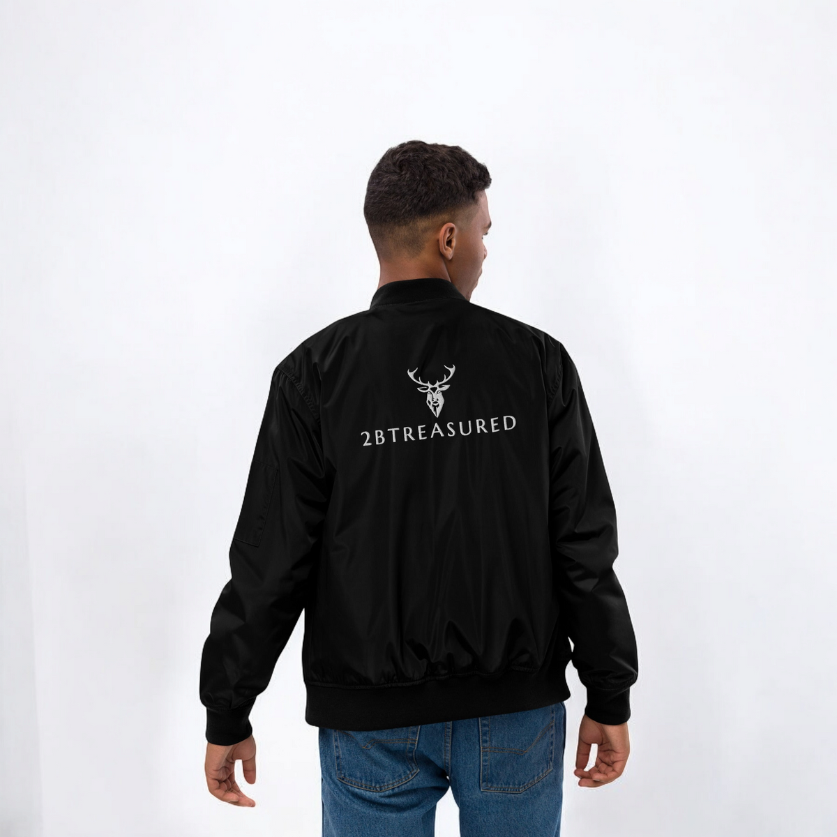 Embroidered Lightweight Bomber Jacket, (Back Branding)