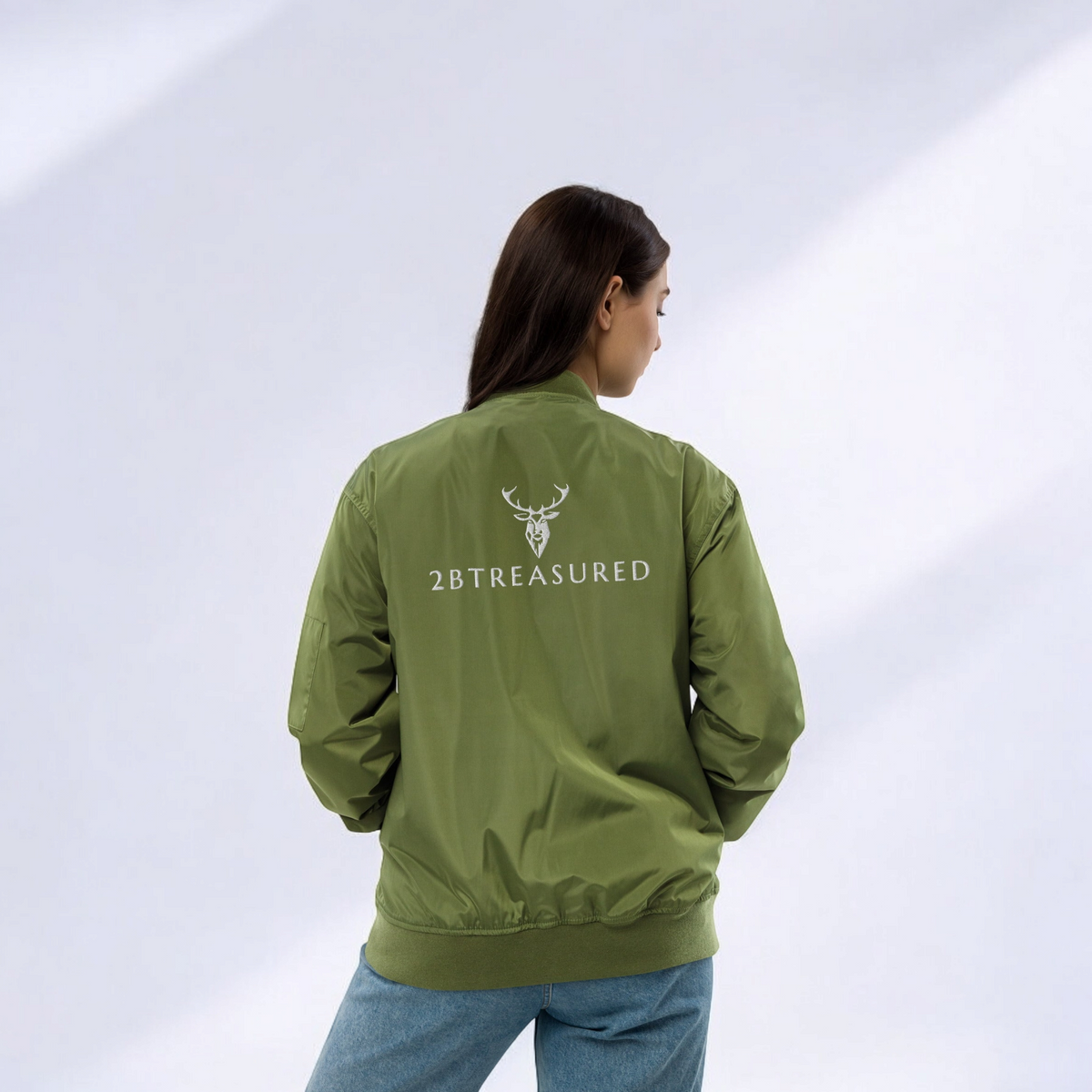 Embroidered Lightweight Bomber Jacket, (Back Branding)