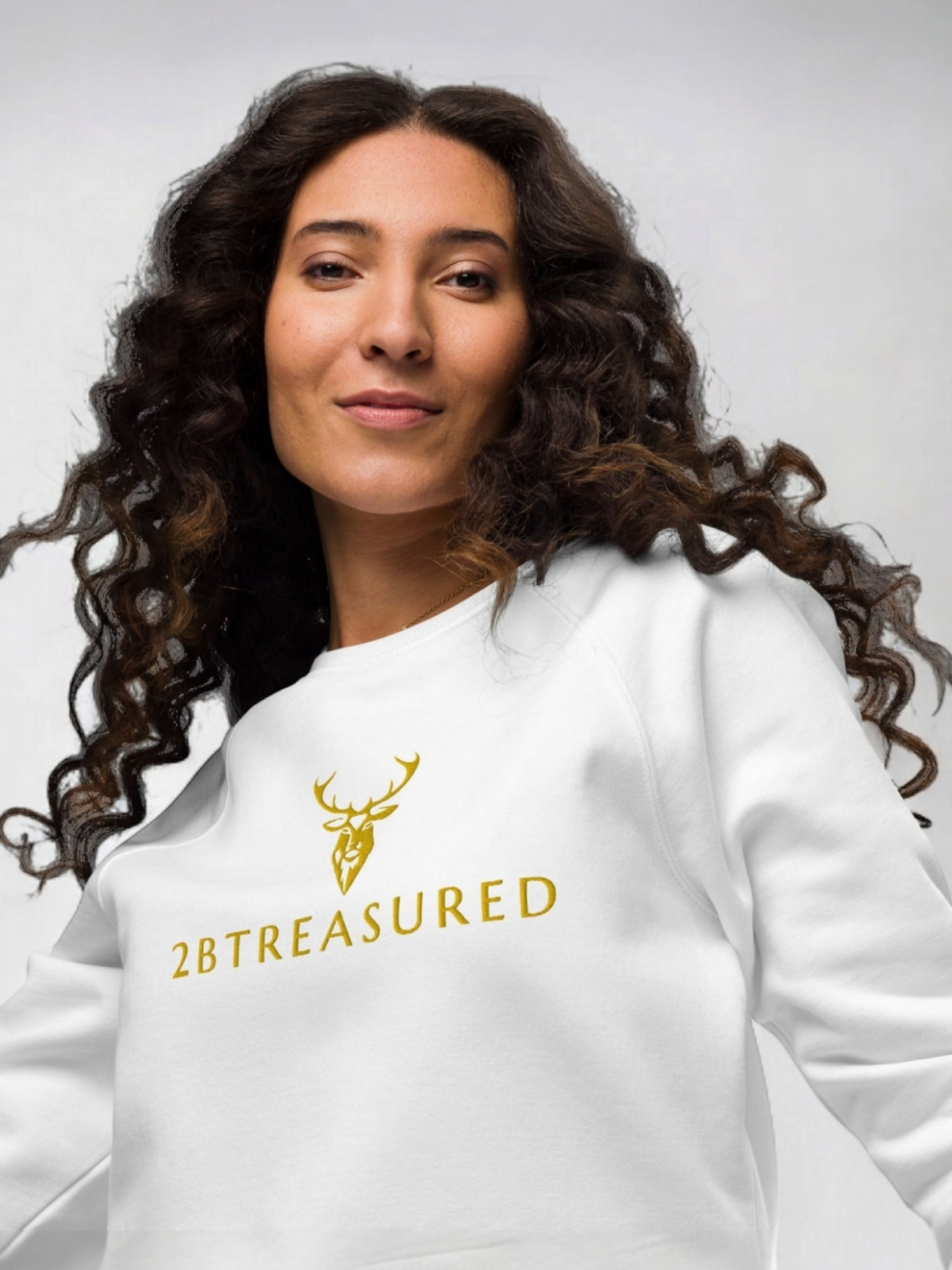 Embroidered Organic Soft Cotton Sweatshirt