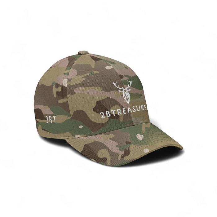 Embroidered Structured Cap, Lighter Camo