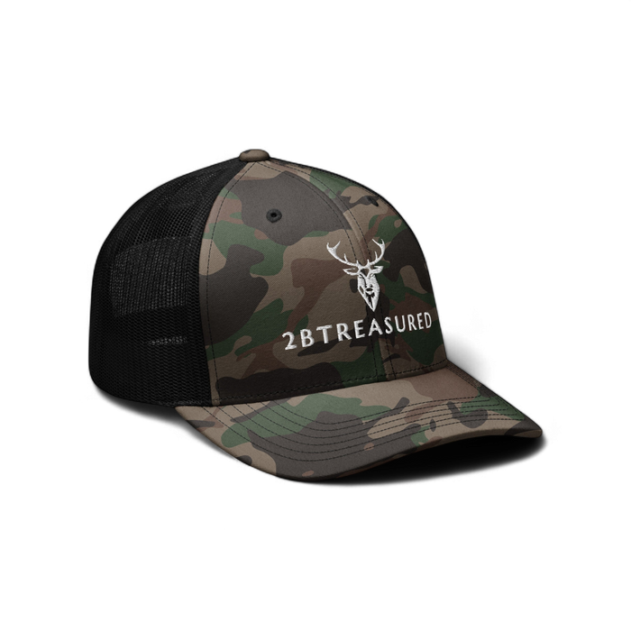 Embroidered Camouflage Trucker Hat