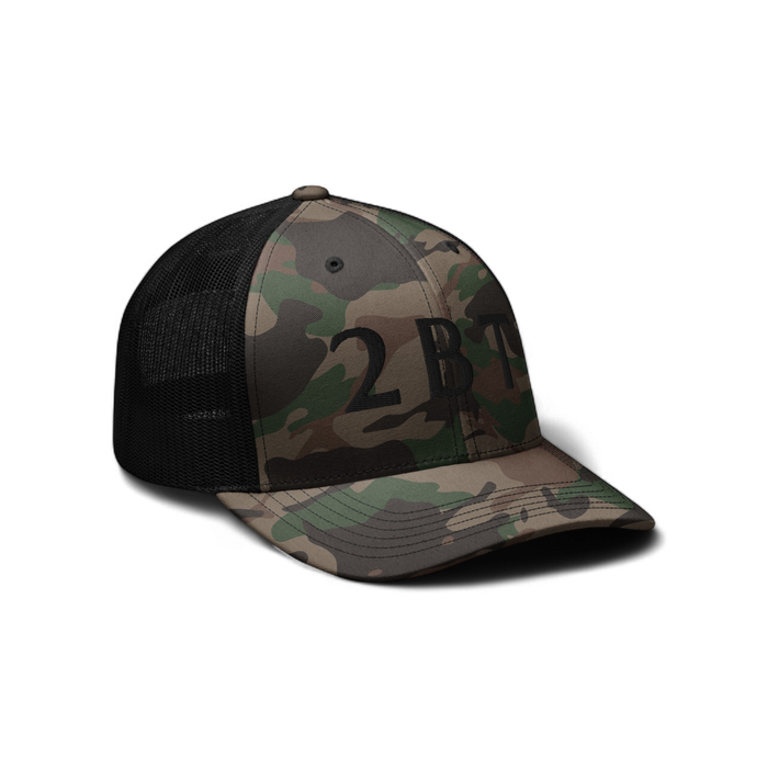 Embroidered Camouflage 2BT Trucker Hat