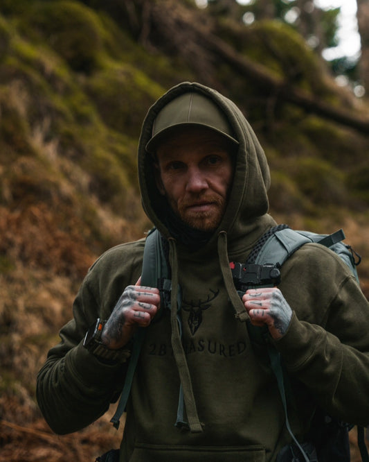 Embroidered Lomond Hoodie w British Flag - 2BTreasuredUK