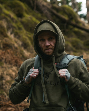 Embroidered Lomond Hoodie w British Flag