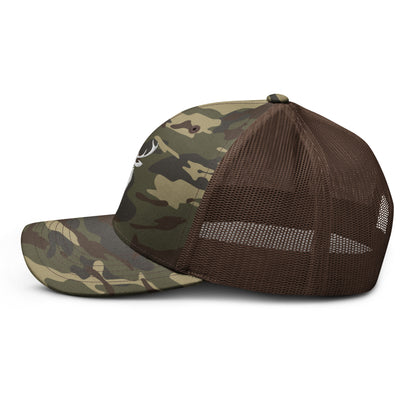 Embroidered Stag Camouflage Trucker Hat - 2BTreasuredUK