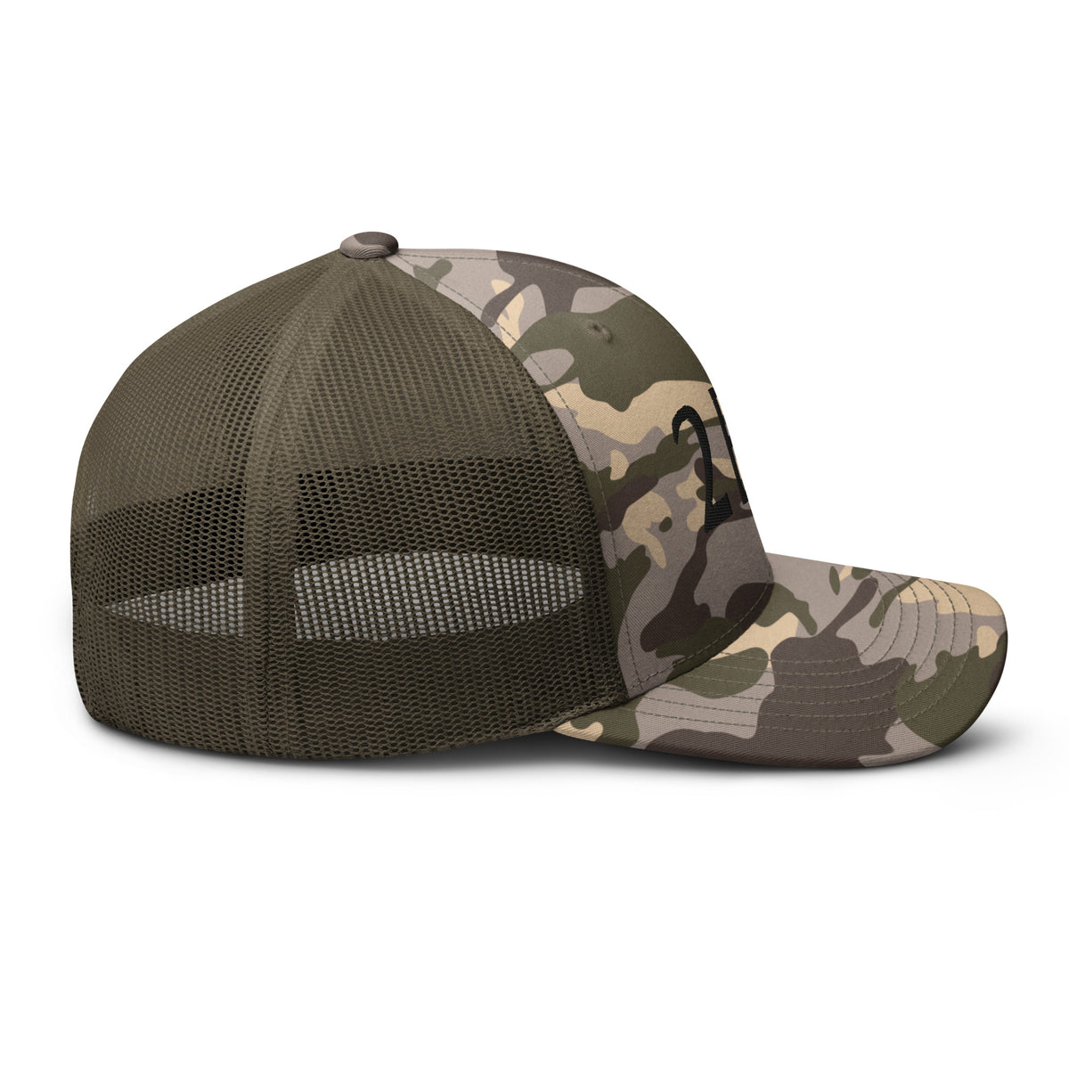 Embroidered Camouflage 2BT Trucker Hat