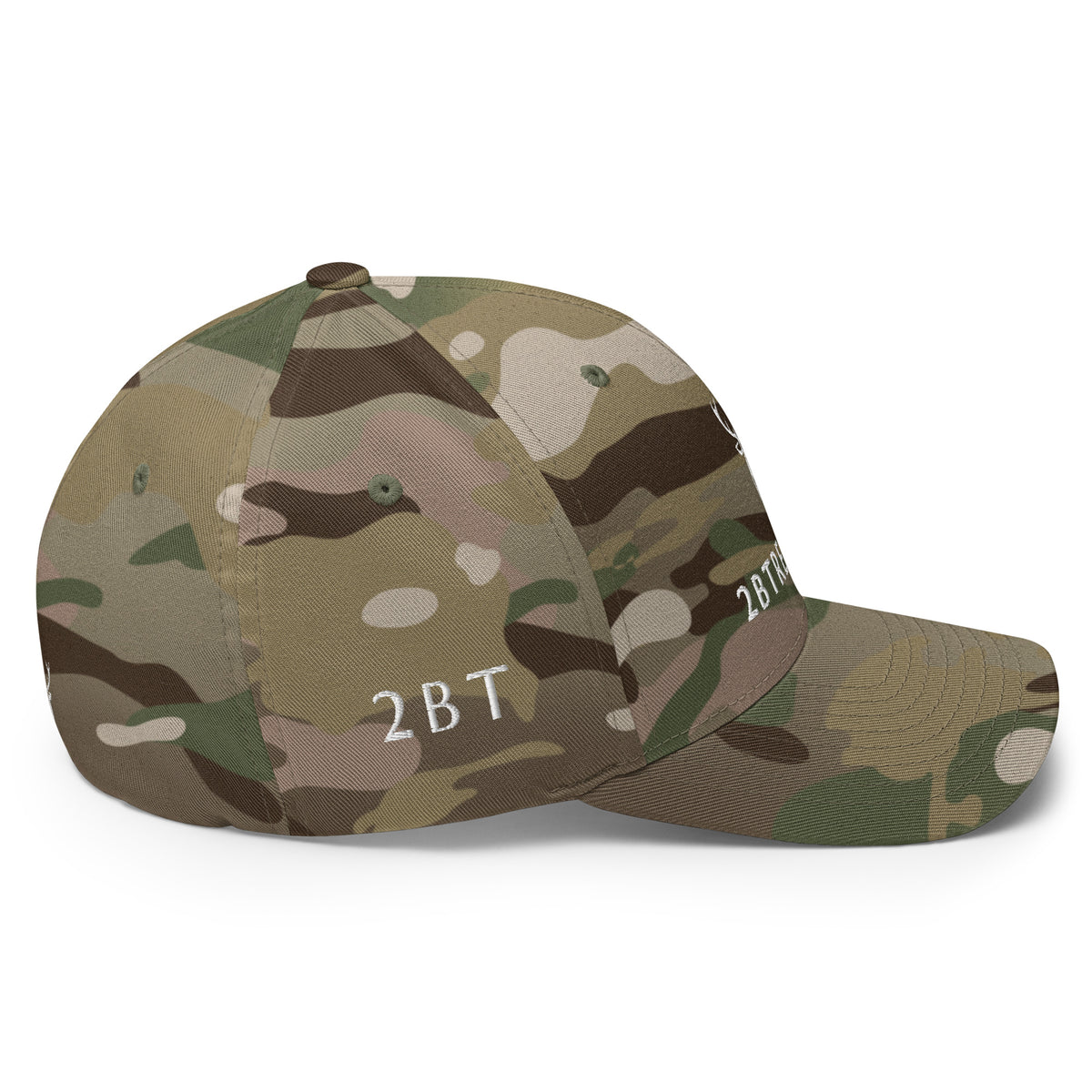 Embroidered Structured Cap, Lighter Camo