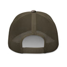 Embroidered BB Camouflage Trucker Hat olive camo back of hat