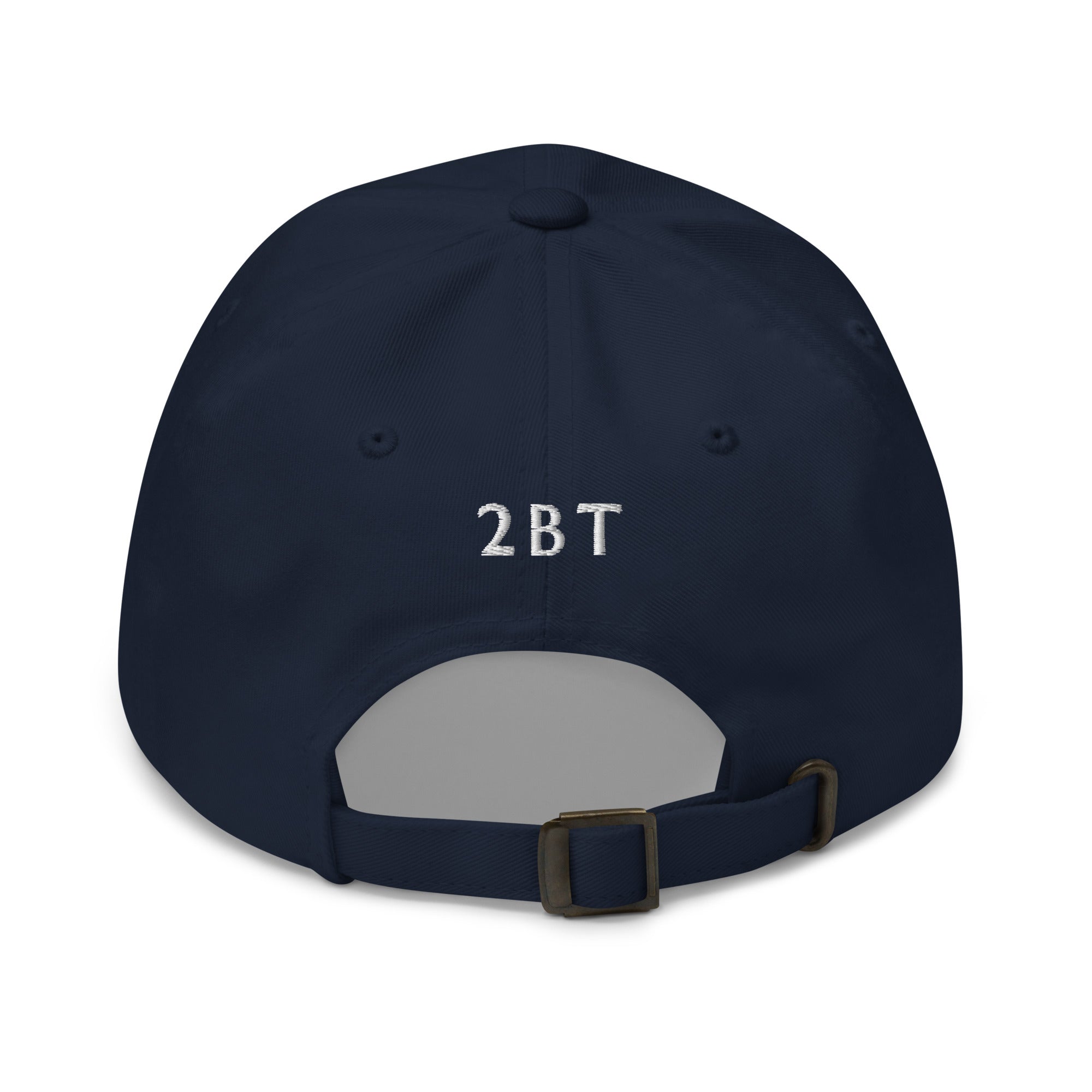 Embroidered Classic Hat navy back view with adjustable strap