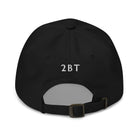 Embroidered Classic Hat black back view of adjustable strap