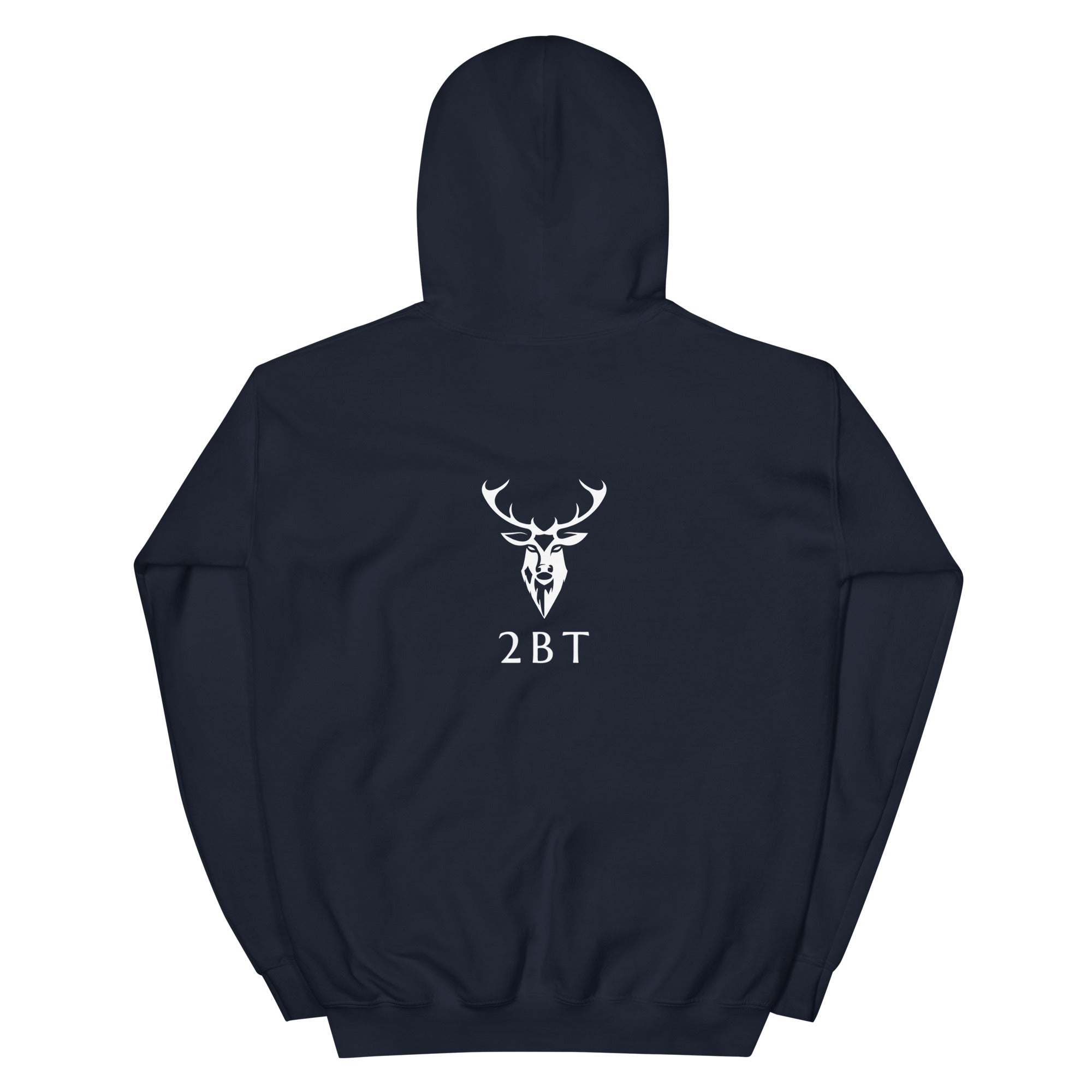Navy Embroidered Glen Etive Hoodie back view 