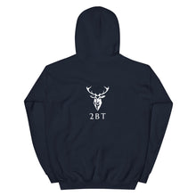 Navy Embroidered Glen Etive Hoodie back view 
