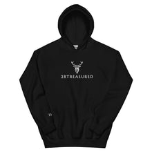 Embroidered Glen Etive Hoodie front view black