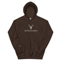 Embroidered Glen Etive Hoodie chocolate colour front view