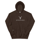 Embroidered Glen Etive Hoodie chocolate colour front view