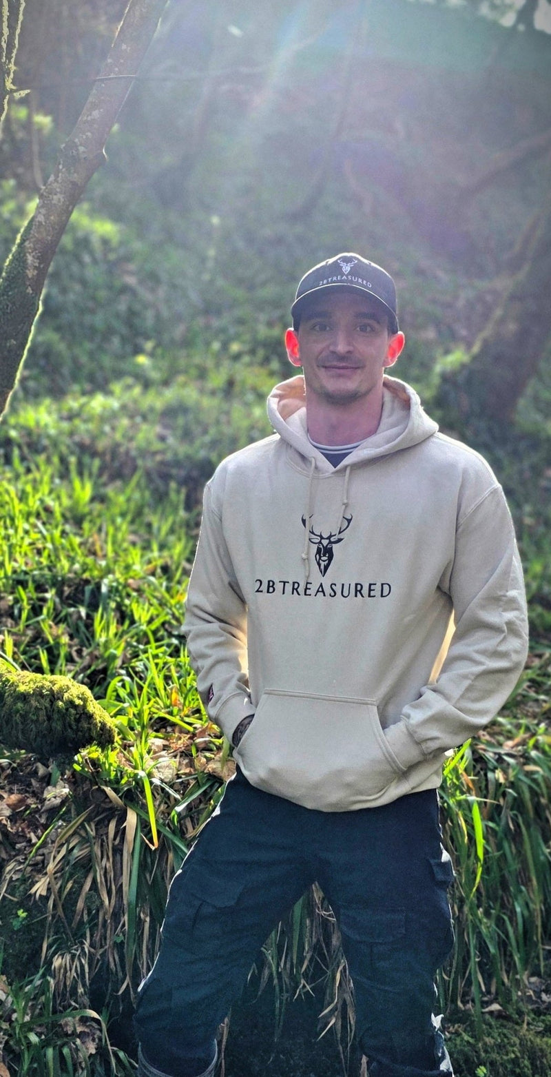 Embroidered Glen Etive Hoodie w British Flag