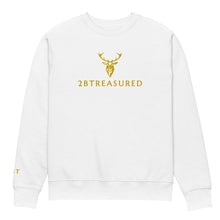 Embroidered Harris GB Sweatshirt white with gold branding view of the front