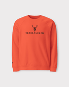 Orange Embroidered Langdale Sweatshirt view of front 