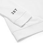 White Embroidered Langdale Sweatshirt sleeve closeup