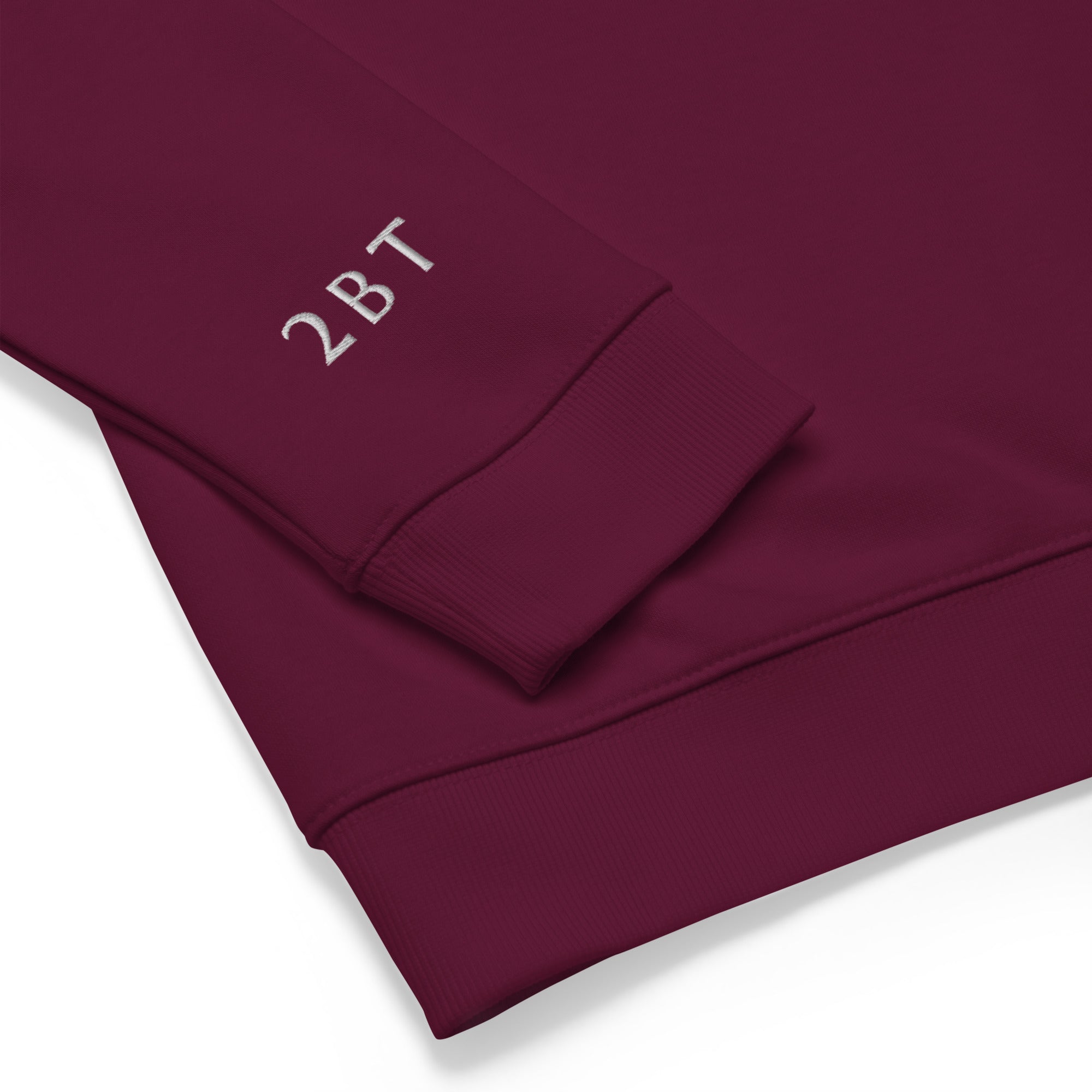 Embroidered Langdale Sweatshirt closeup of sleeve 