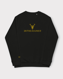 Embroidered Langdale Sweatshirt GB in black front view