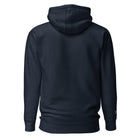 Embroidered Lomond Hoodie in navy back view
