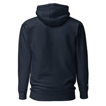 Embroidered Lomond Hoodie in navy back view