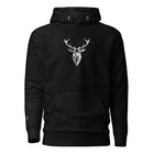 Embroidered Lomond Hoodie in Black from clothing brand 2BTreasured front view