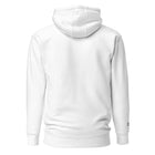 Embroidered Lomond Hoodie in white view of back with no branding