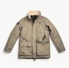 Khaki green jacket from brand 2BTreasured on a white background