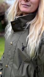 Embroidered Moorland Jacket - Khaki Green