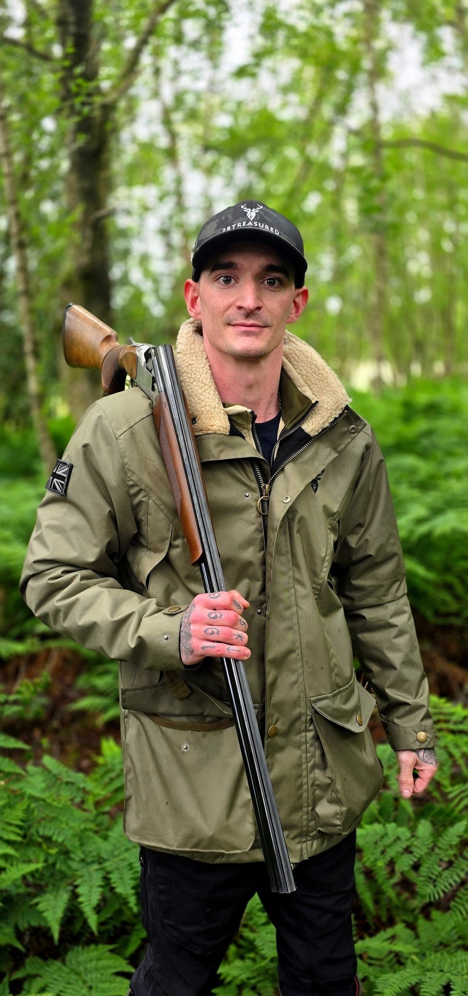 Embroidered Moorland Jacket - Khaki Green