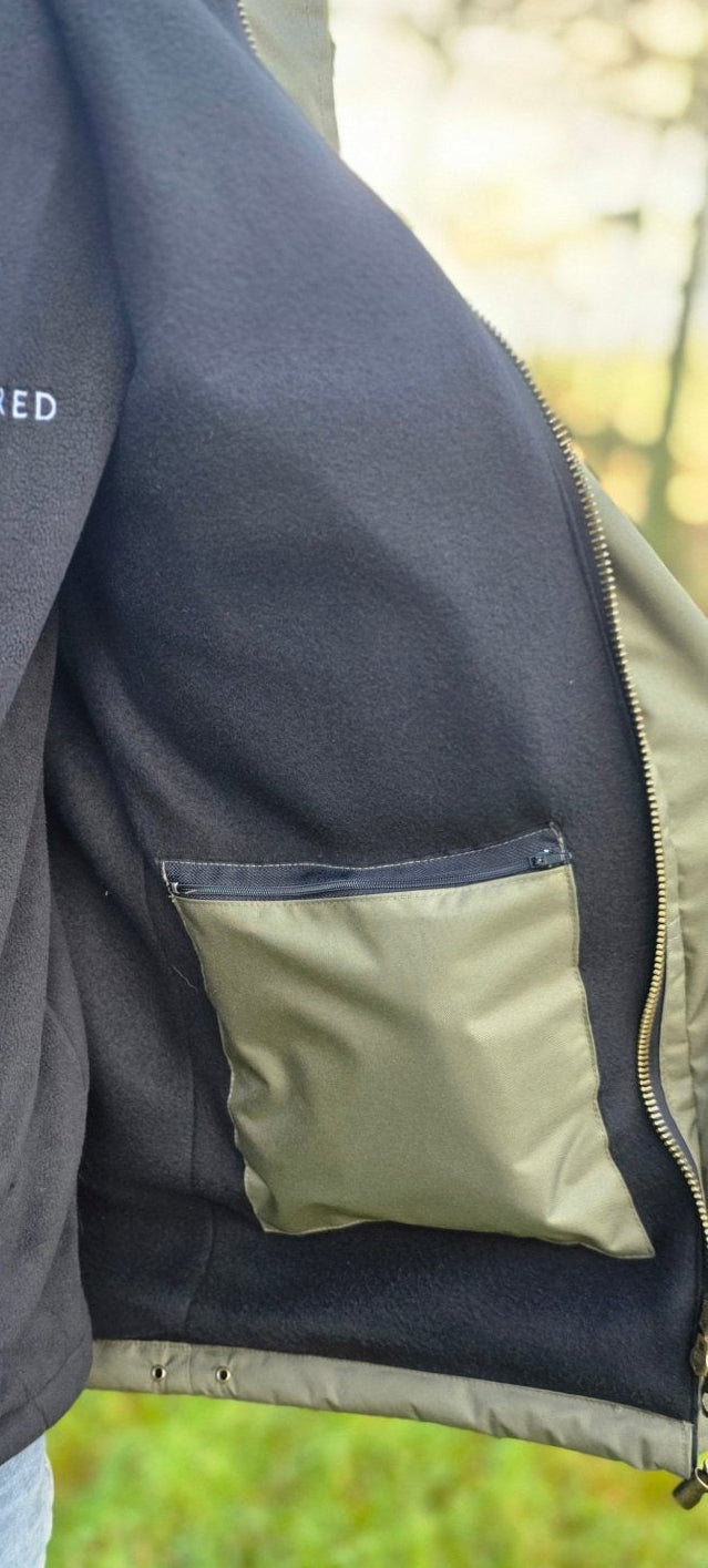 Embroidered Moorland Jacket - Khaki Green