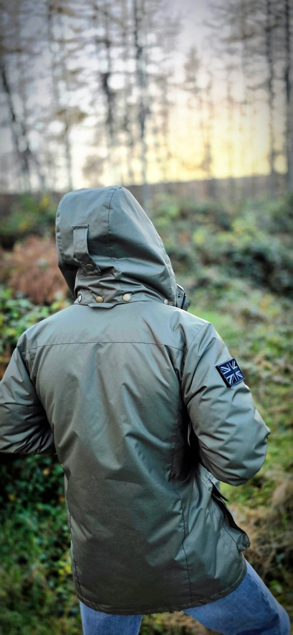 Embroidered Moorland Jacket - Khaki Green