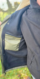 Embroidered Moorland Jacket - Khaki Green