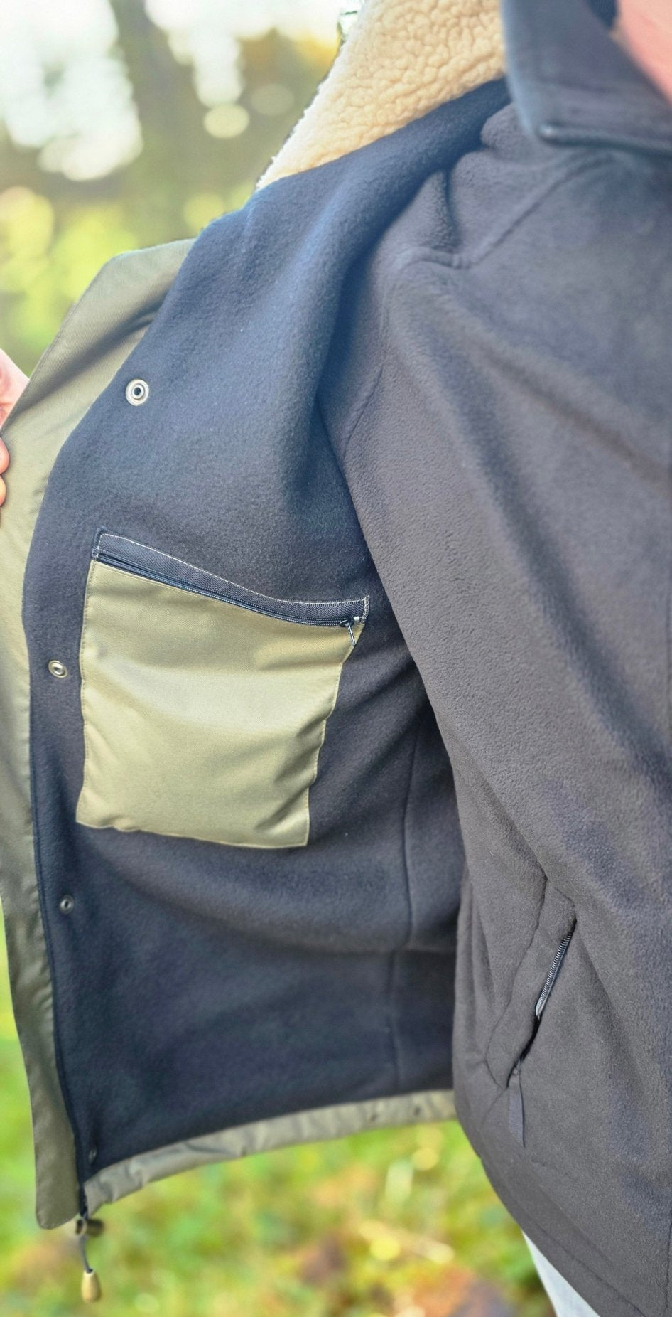 Embroidered Moorland Jacket - Khaki Green