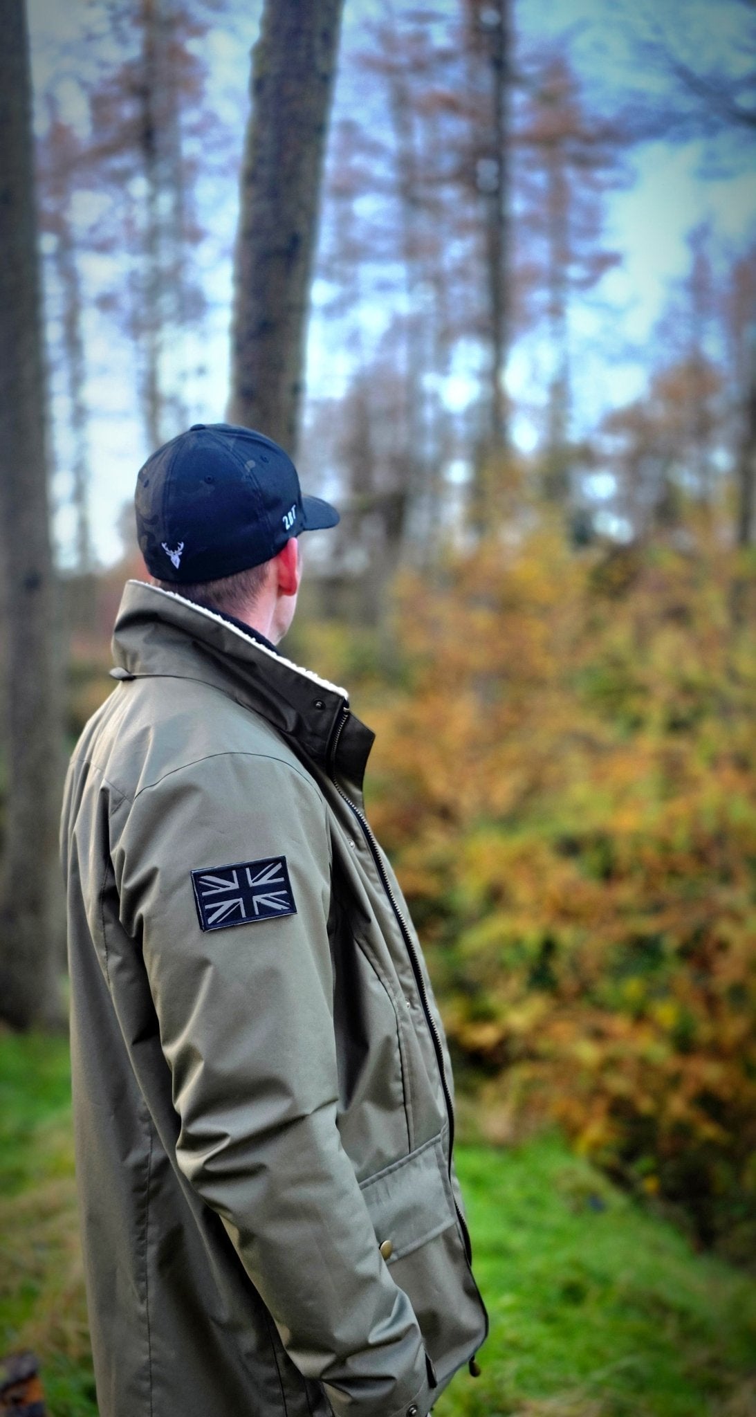 Embroidered Moorland Jacket - Khaki Green