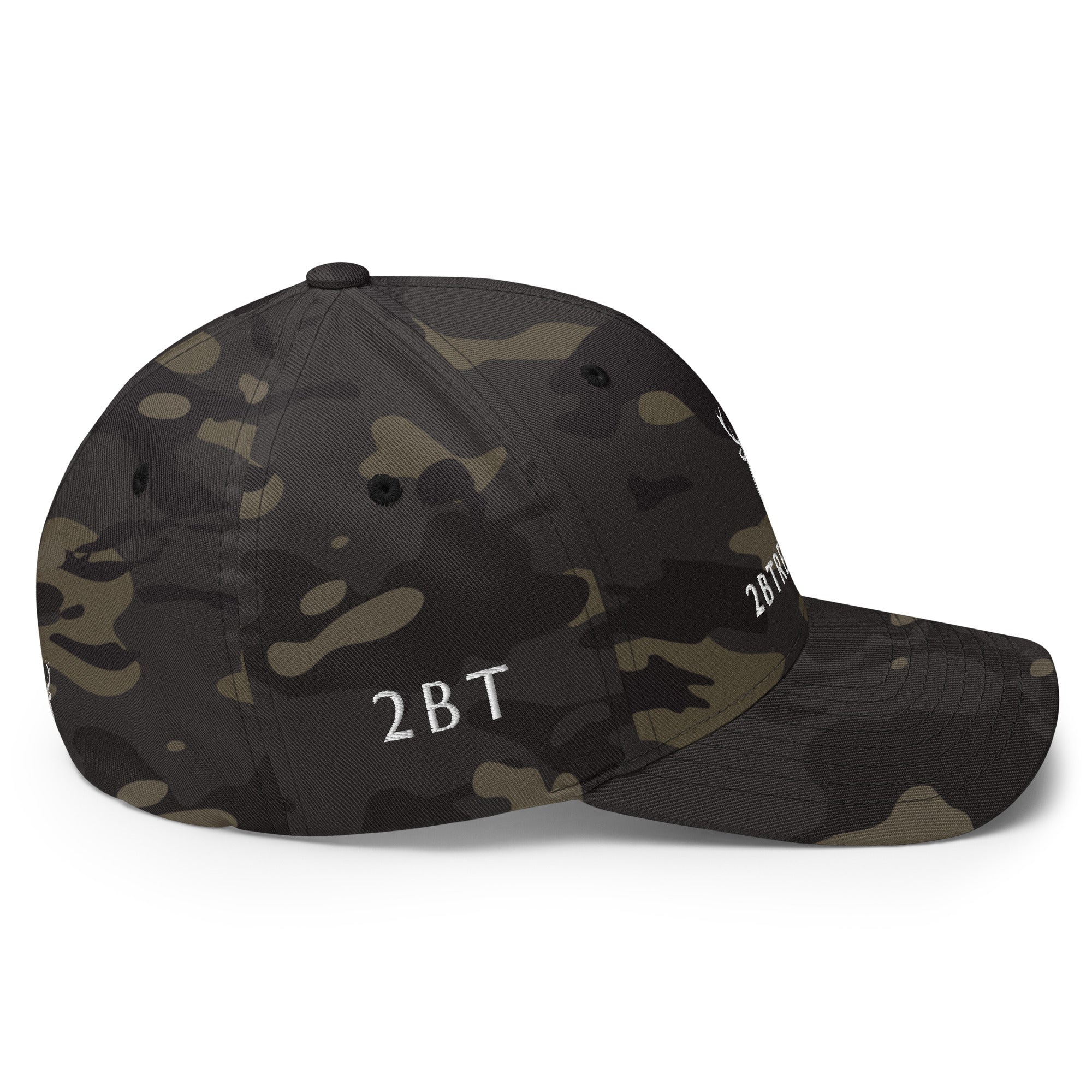 Embroidered MultiCam Structured Cap right side view