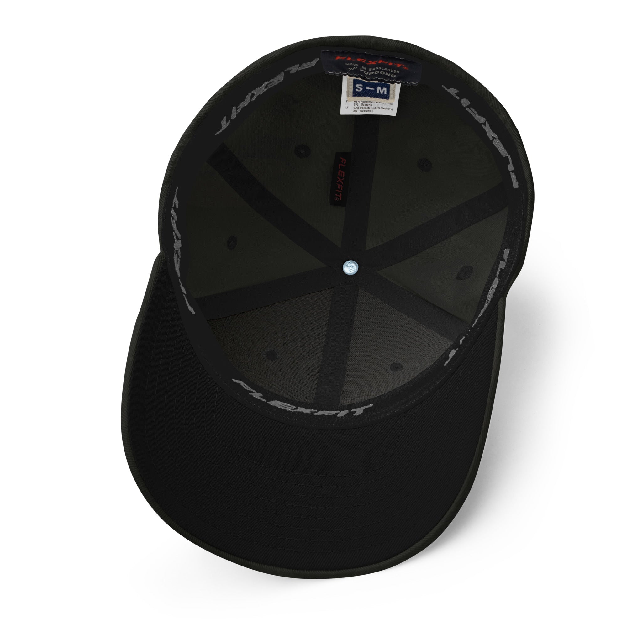 Embroidered MultiCam Structured Cap inside view