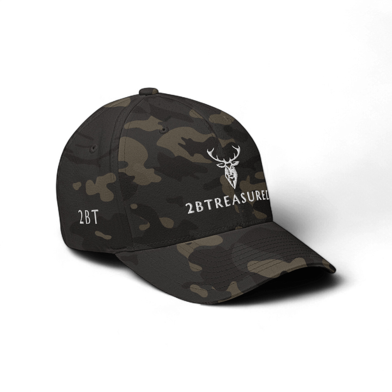 Embroidered MultiCam Structured Cap front view