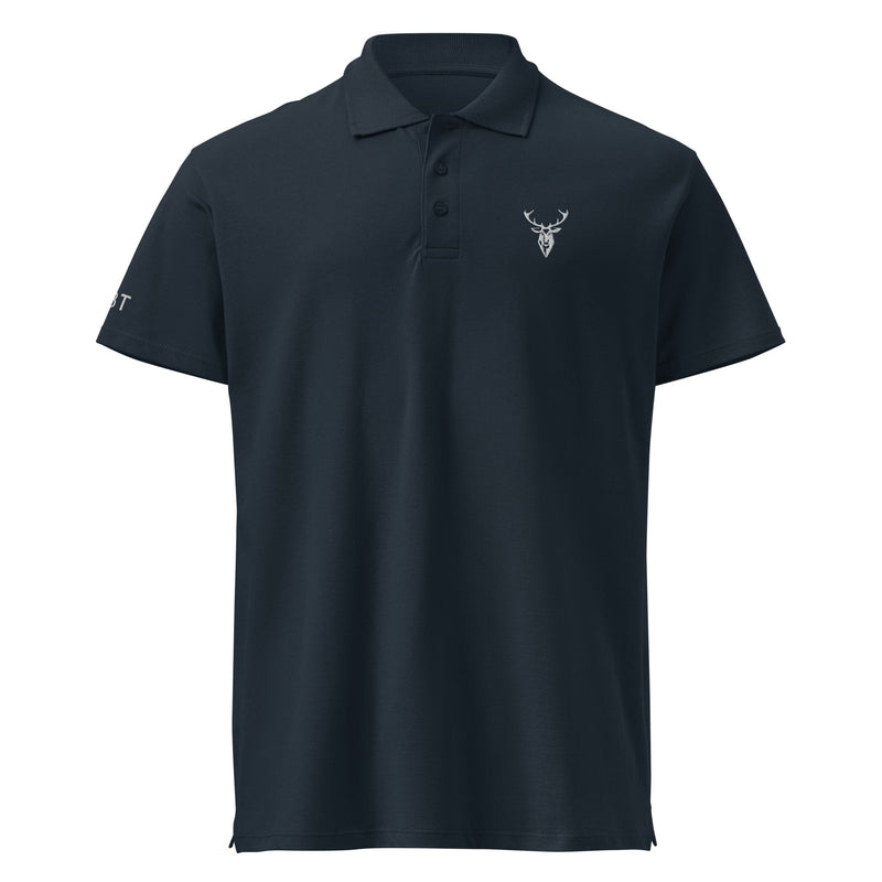 Embroidered Premium Hillside Polo Shirt mouse grey view of front