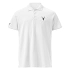 Embroidered Premium Hillside Polo Shirt front view of white garment