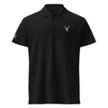 Embroidered Premium Hillside Polo shirt w British Flag - 