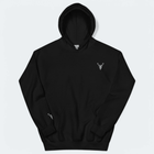 Embroidered Stag Glen Etive Hoodie in Black from 2BTreasured front view