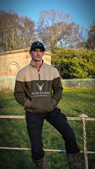 Embroidered Stagmoor Quarter Zip - Country Green
