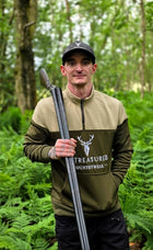 Embroidered Stagmoor Quarter Zip - Country Green