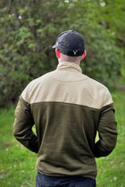 Embroidered Stagmoor Quarter Zip - Country Green